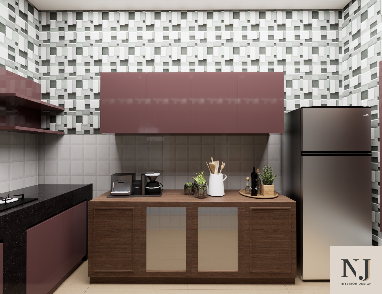 design of an kitchen in Pudukkottai